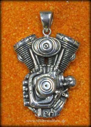Harley-Motor Sterlingsilber