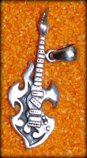 Anhnger Gitarre Sterlingsilber