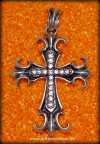 Kreuz mit Swarovskisteine Sterlingsilber