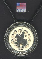 Bolotie Barlow  Pferd mit Indianer