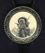 Bolotie Barlow  Pferd mit Indianerkrieger