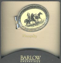 Moneyclip Barlow  Cowboy & Pferde