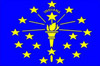 Flagge  Indiana