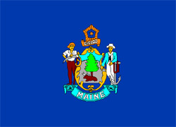 Flagge  Maine