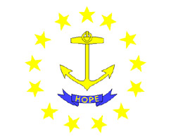 Flagge  Rhode Island