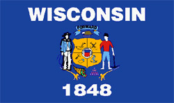 Flagge Wisconsin