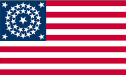 Flagge - 34 Stars