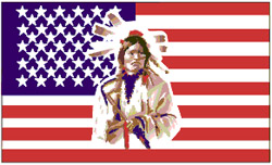 Flagge - USA Indian