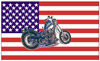 Flagge - USA Motorcycle