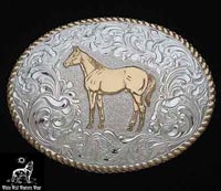 Buckle Crumrine 2 Horses