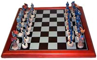 Schachspiel USA-Buergerkrieg