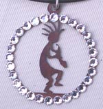 Kette Swarovski Crystal Steine  Kokopelli