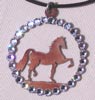 Kette Swarovski Crystal Steine  Horse