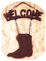 Boots Welcome Hanging