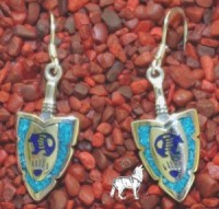 Ohrhnger Sterlingsilber Chipinlay Trkis/Lapis Br