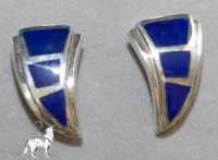 Ohrstecker Sterlingsilber Kralle mit Lapis