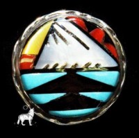 Anhnger Sterlingsilber Zuni