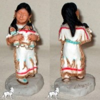 Castagna Figur  Indiangirl white dolls